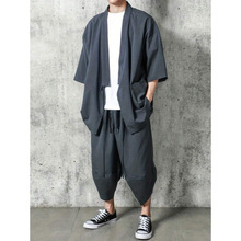 H 13343 Linen chinese style robe ��������߷�����ۿ羳