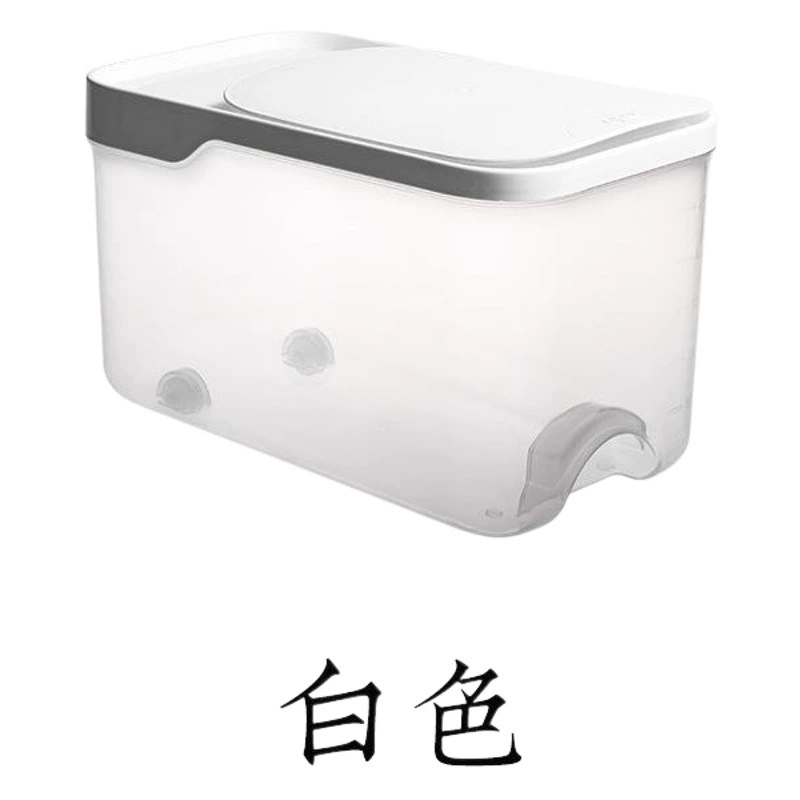 Герметичное влагостойкое ведро для риса, защищенная от насекомых, коробка для риса Японское домашнее хозяйство 10 кг прозрачный пластиковый ящик для хранения зерна с крышкой