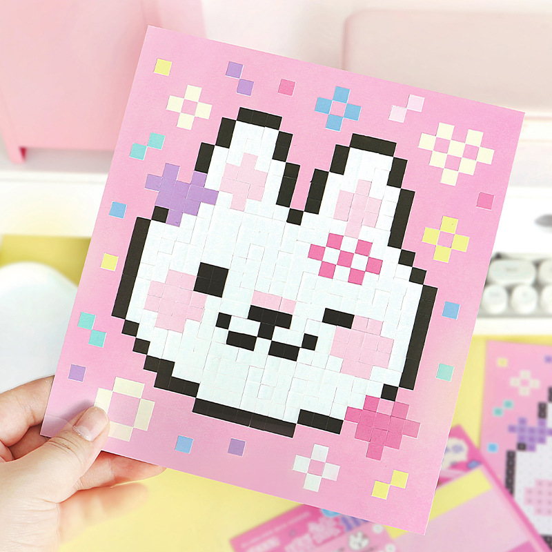Letter Lovers Paper Edition Magic Fighting Bean Bubum Island Series Cute Animal Pixel Wind Pegatinas