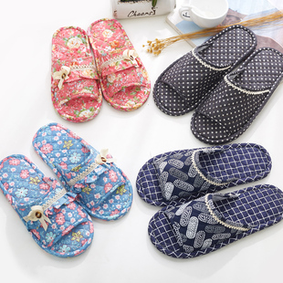 2025 New Arrival Cloth Slippers for Men and Women Couple Spring and Summer Home Indoor Wood Floor Silent Soft Cotton Cloth Slippers
