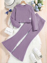 I 14404 Girls Knit Two-Piece Set Ůͯ��֯��װ ŷ���羳