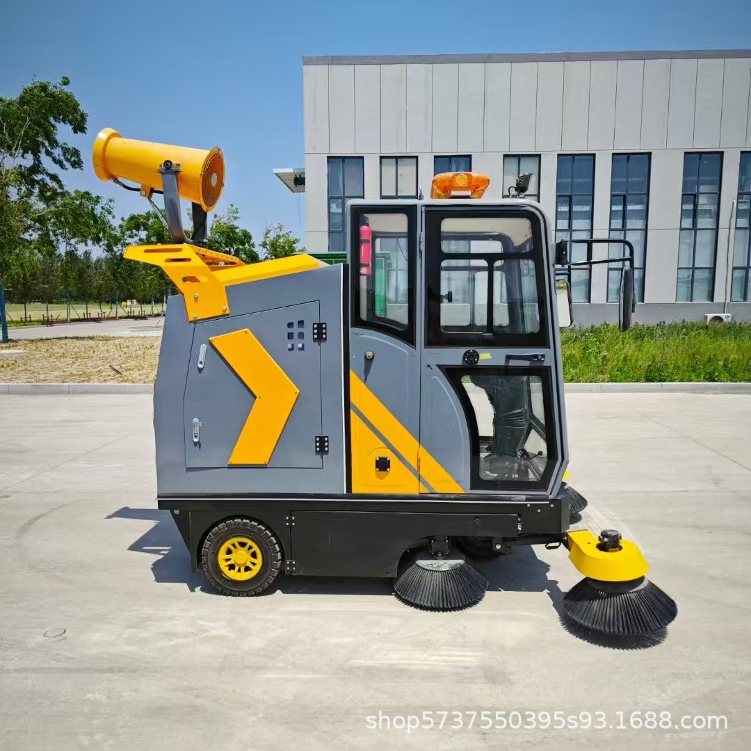 工厂车间扫地车工业园区物业小区校园景区电动道路清扫车喷雾除尘