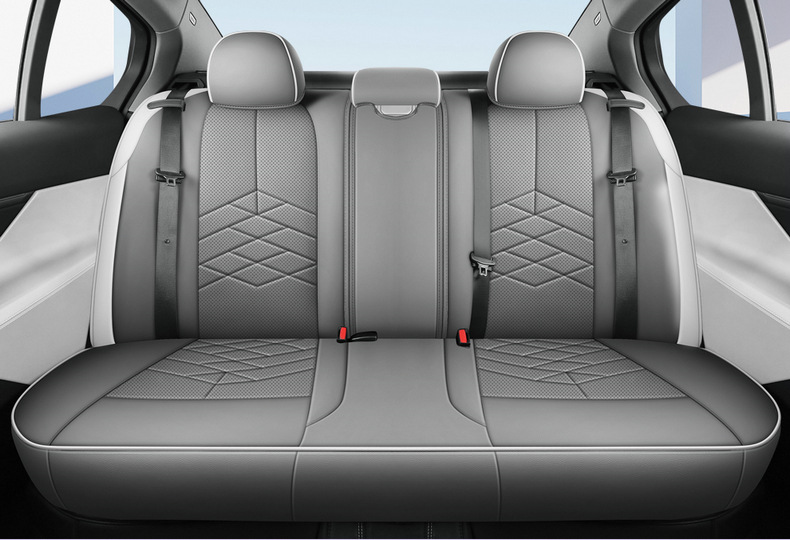 Full Coverage Leather Car Seat Covers for 26 Models, All-Season Seat Covers with Original Car Texture