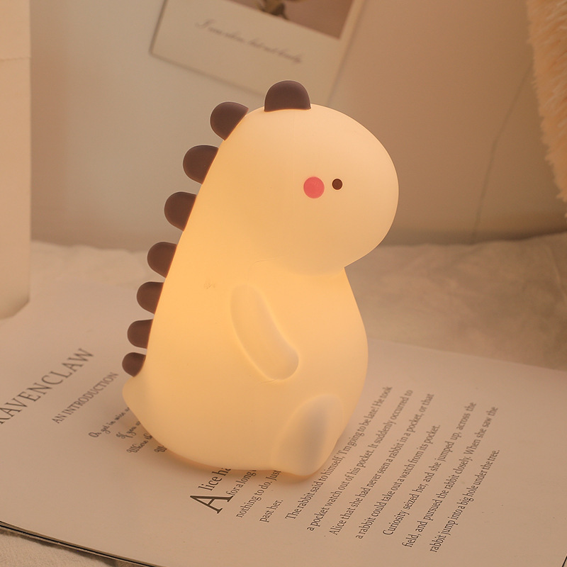 Luz de noche USB recargable silicona palpitación dormitorio cabezal de cama para niños protección de ojos atmósfera de alimentación de luz de noche lámpara de escritorio lámpara de baño
