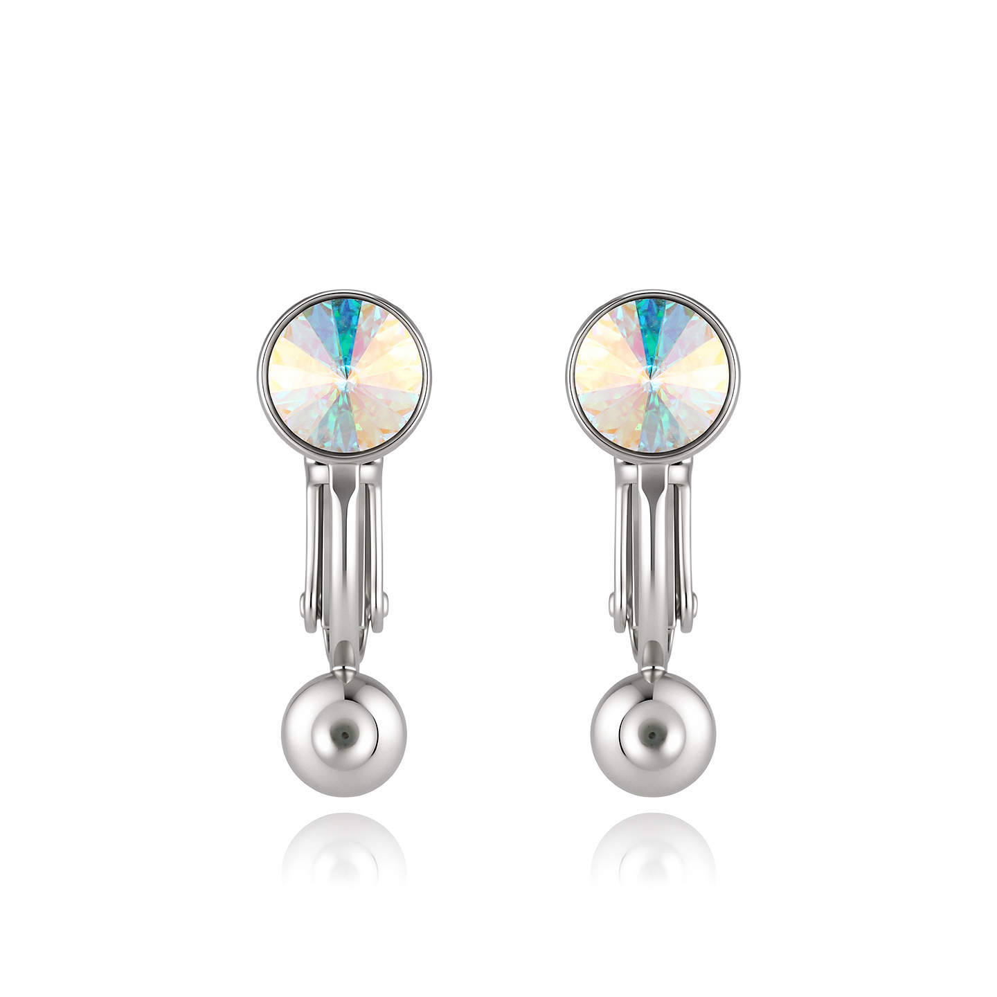 Xuping imitación de cristal adaptador de clip de orejas DIY nicho temperamento sin agujeros de orejas se puede usar pendientes de aleación de cobre pendientes al por mayor