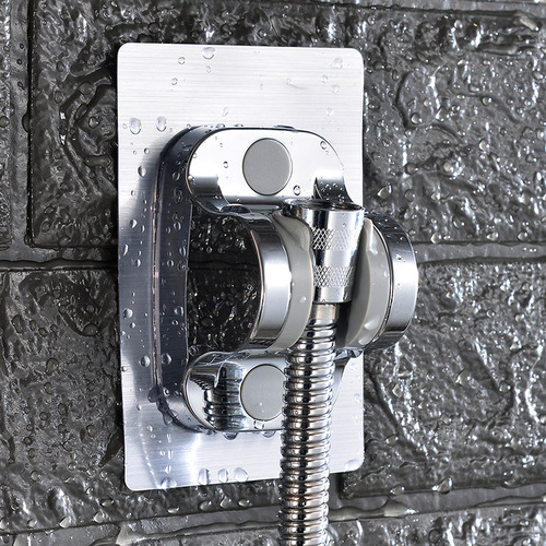 Magnetic Shower Head Mount, No-Hole Shower Bracket, Universal Shower Head Holder with Adhesive Base, Adjustable Shower Spray Diverter