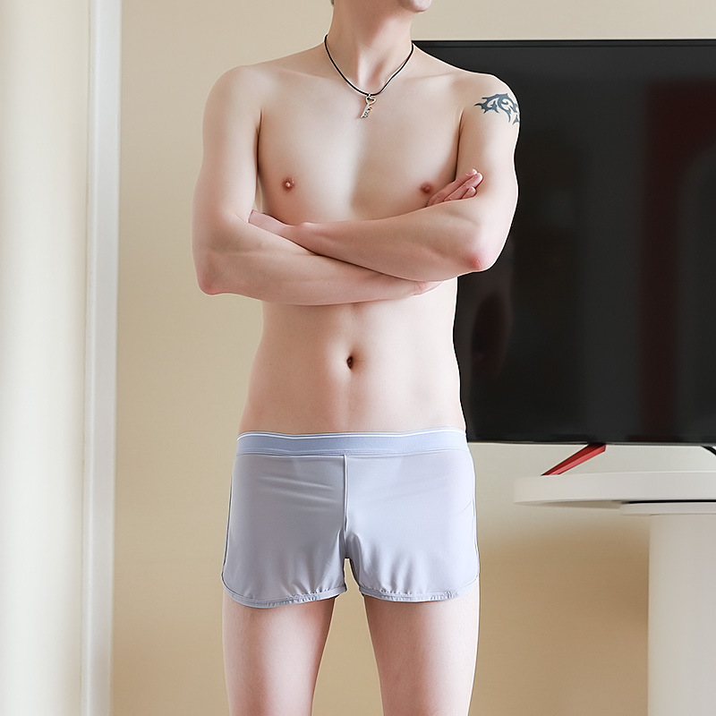Arrow Pants 새로운 여름 얼음 메쉬 홈 바지 남성 잠옷 빠른 건조 스포츠 피트니스 통기성 남성 반바지
