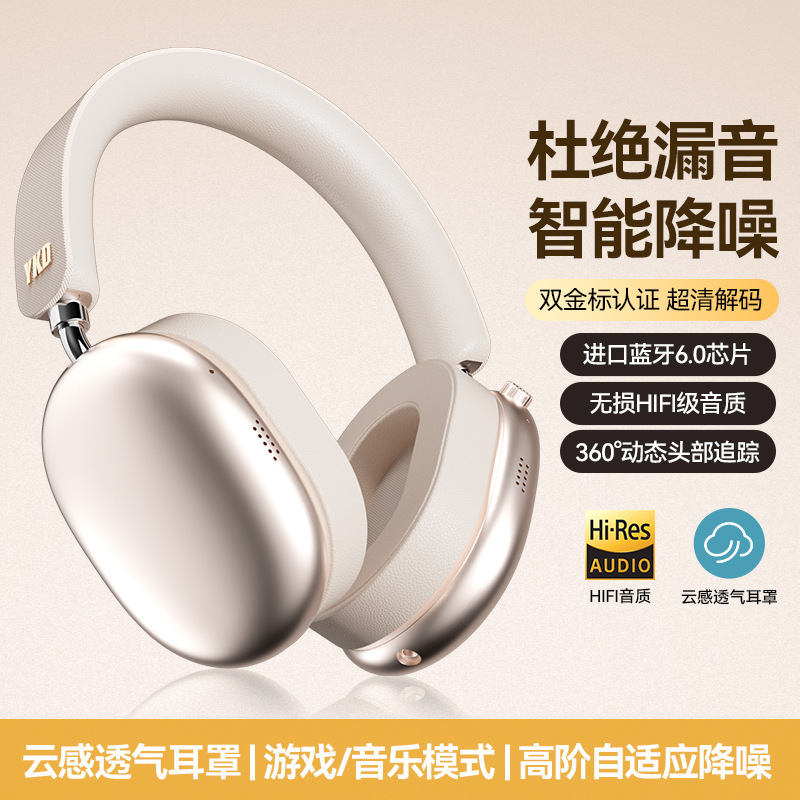新款头戴式耳机降噪HIFI高音质无线蓝牙耳机耳麦跨境爆款适用平板|undefined