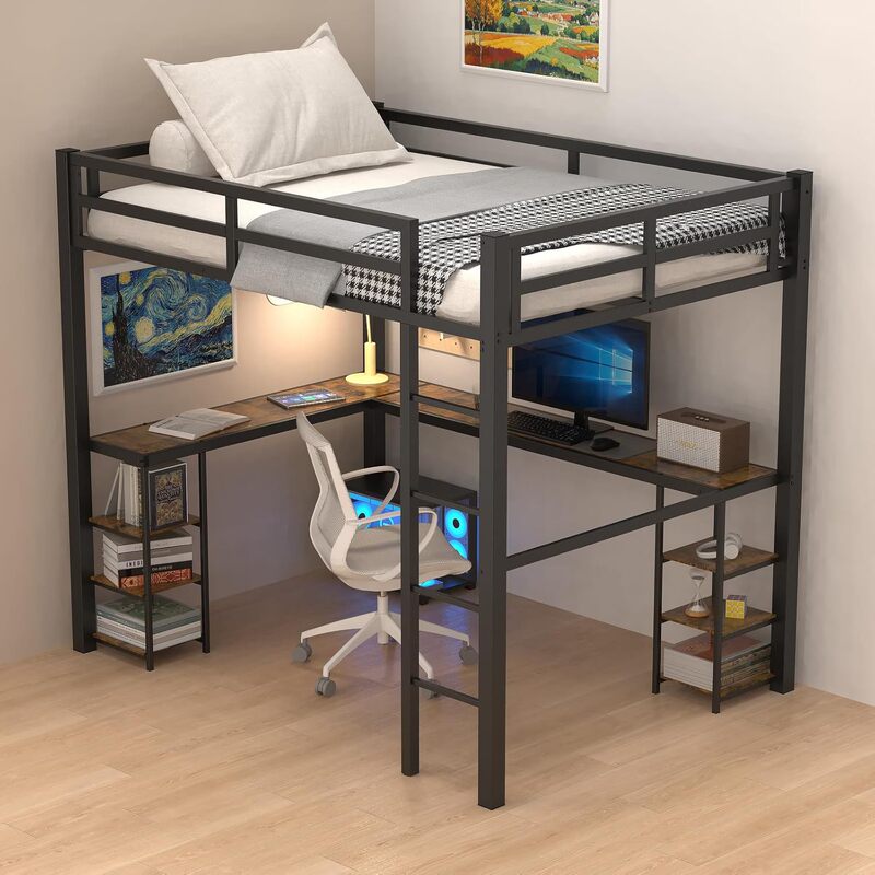 Source Factory Bunk Bed with Desk Combination, Space-Saving for Small Apartments, Multifunctional Loft Bed for Adult Student Dormitories Source Factory Bunk Bed with Desk Combination, Space-Saving for Small Apartments, Multifunctional Loft Bed for Adult Student Dormitories