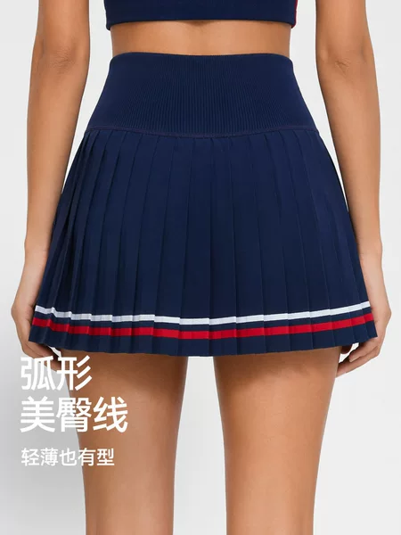 Caijue Honey Tennis Skirt for Women, High Waist Slimming Hot Girl Pleated Skirt, Badminton Yoga Fitness Sports Short Skirt