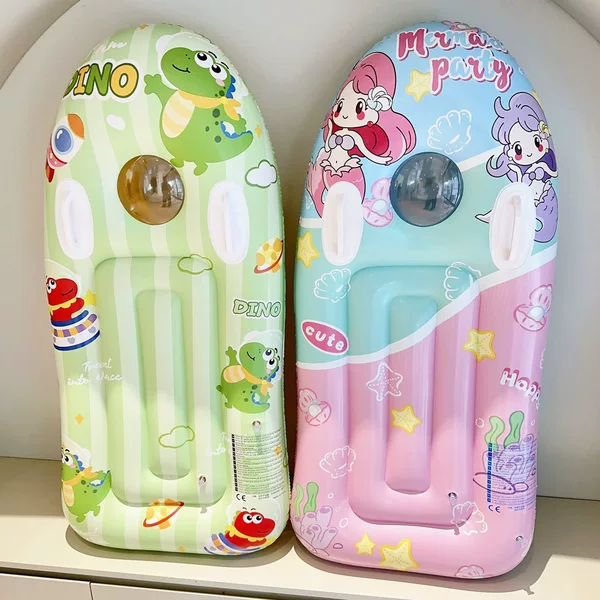 Swimming God Surfboard Children's Water Rafting Water Plating Toys Inflatable Men's and Women's Swimming Equipment Water Skiing Floating Board Dinosaur