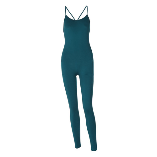 Summer Bodysuit for European and American Women, Ruched Back, Tight Thigh-Lifting Sports Yoga Pants