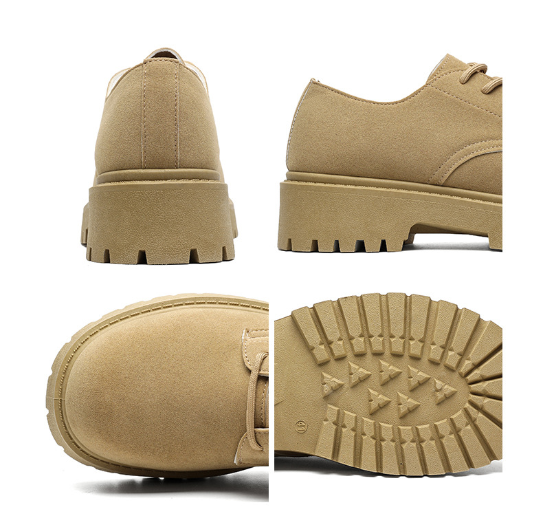 ShoeVault Large Size Derby Shoes For Men, Spring And Autumn New Casual Thick-Soled Height-Increasing Suede Leather Shoes, Men's_voghion.com