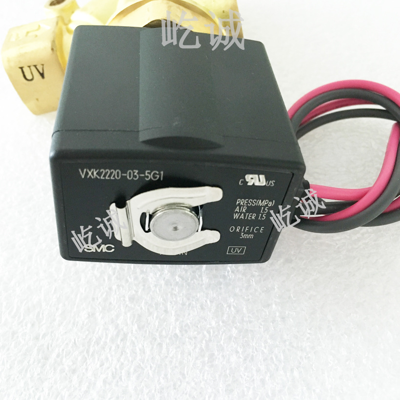日本SMC电磁阀VXK2220-03-5G1内藏滤网Y型直动2通电磁阀3/8 20VDC