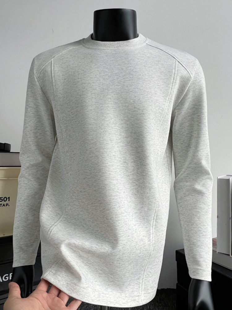Trendy American-style Patchwork Long-sleeve T-shirt For Men_voghion.com