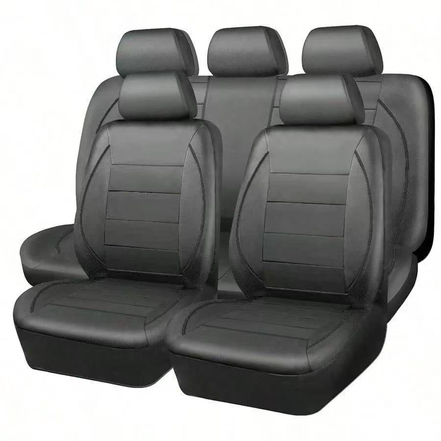Cross-Border Foreign Trade Car Seat Covers Pu Leather Faux Leather Single-Needle Pull Strip Leather Export to Europe, America, and the Middle East Universal