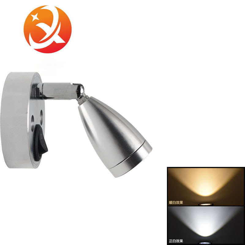 Nueva luz de autocaravana de 12V luz de lectura LED luz de barco luz de pared de foco universal