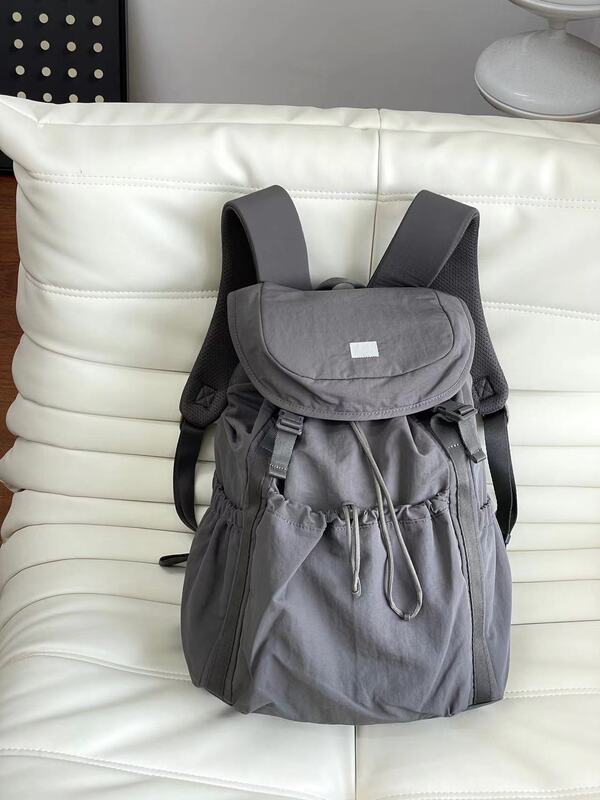 新しい sno Snow Peak - フリップ巾着バックパック通勤学生大容量旅行登山レジャーバックパック|undefined