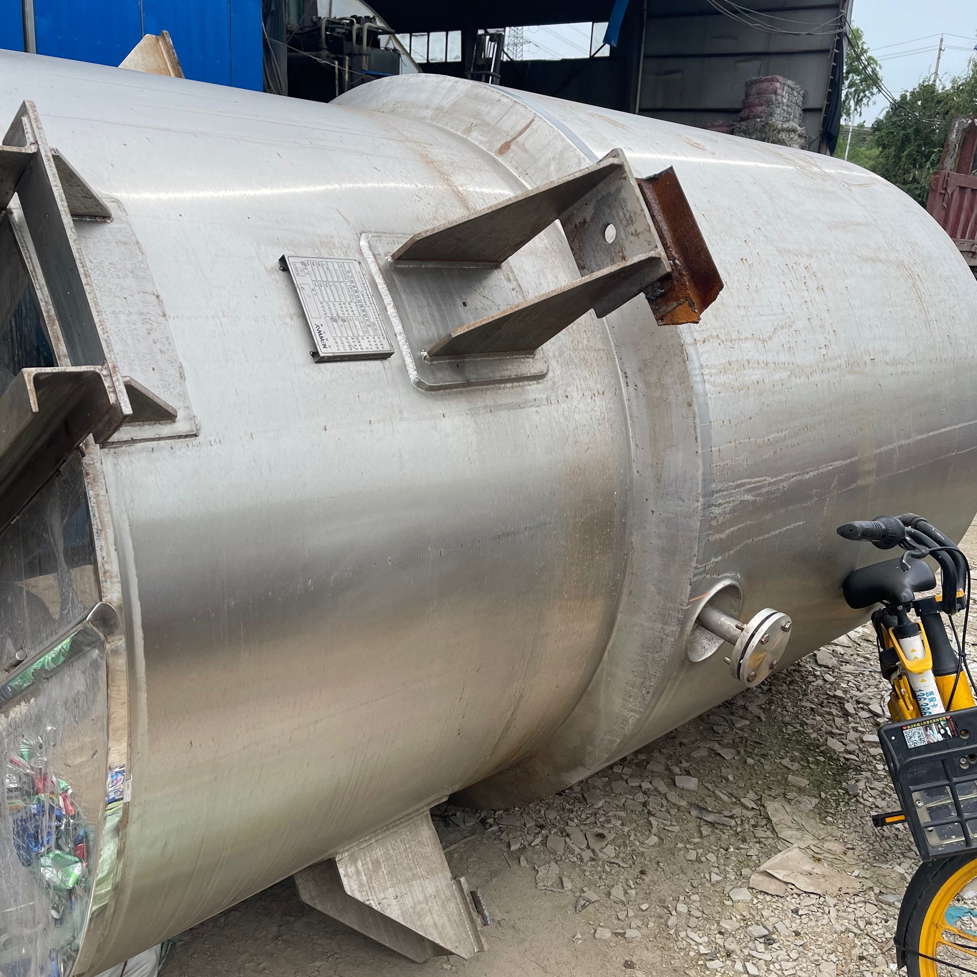 二手5立方不锈钢储罐 二手搅拌罐 二手立式60立方储罐 蒸汽加热