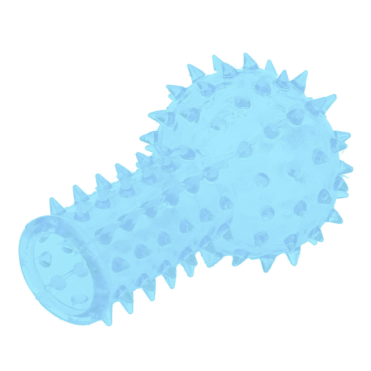 Fancy Lock Ring Series TPE Cock Ring, Slip-on Desensitizing Ring, Blue Mini Style — detail image 12