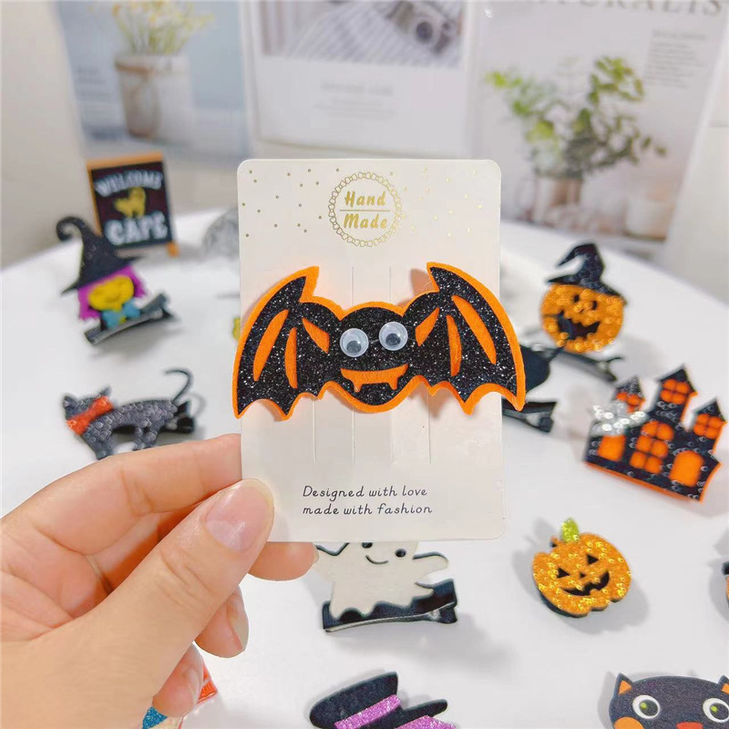 15g Weight Hair Clip Hair Accessories Type 1 Piece Quantity Street Occasion Halloween Festival Skull Pattern Women'S Gender Original Design, Punk Style Halloween Original Design Punk Skull Street Party Accessories Party Supplies 5