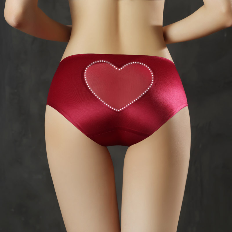 Love pp ~ high quality nude breathable comfortable seamless briefs women's simple quick-drying one-piece Peach Hip