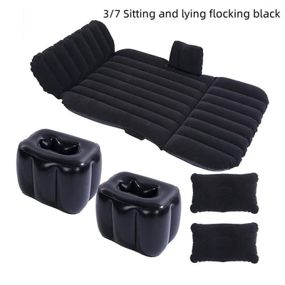Byd Han Dmi Car Air Vehicle-mounted inflatable bed - byd-han-exclusive-black-head-flocked-model-free-1-electric-pump-2-storage-piers-2-headrests-storage-bag