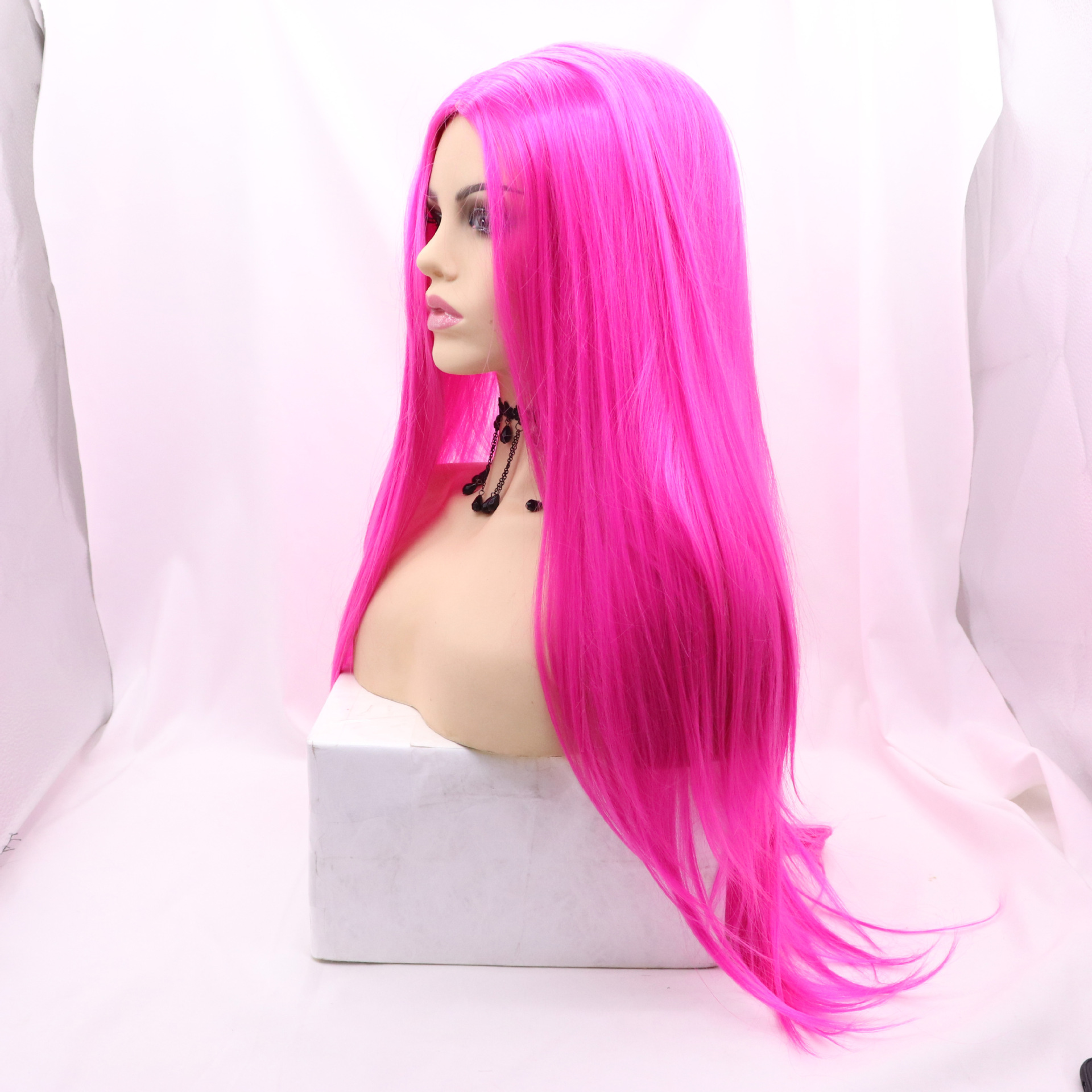 Marcas nacionales multicolores Europa y América cabello recto encaje damas cualquier color de piel color de imagen cualquier cara peinado cubierta de cabeza