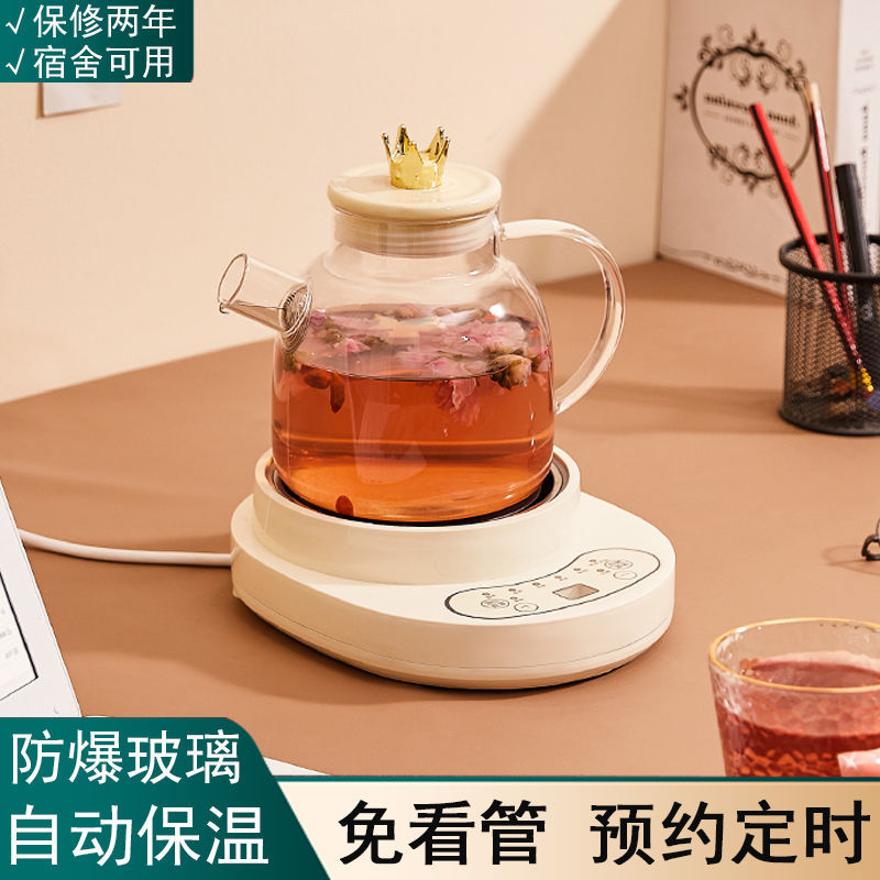 玻璃茶壶耐高温养生壶家用小型办公室煮茶壶花茶壶烧水壶炖盅款