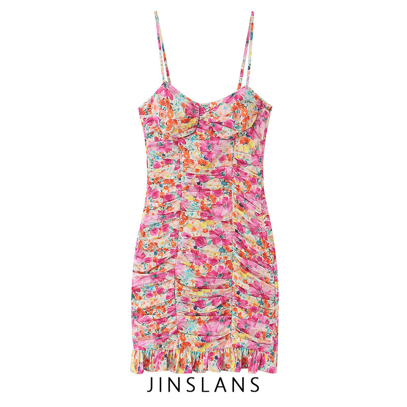 Cross-Border Foreign Trade Za European and American Style Women's Clothing Aliexpress Hot-Selling Fashion Printed Pleated Mini Dress 2156208 Cross-Border Foreign Trade Za European and American Style Women's Clothing Aliexpress Hot-Selling Fashion Printed Pleated Mini Dress 2156208