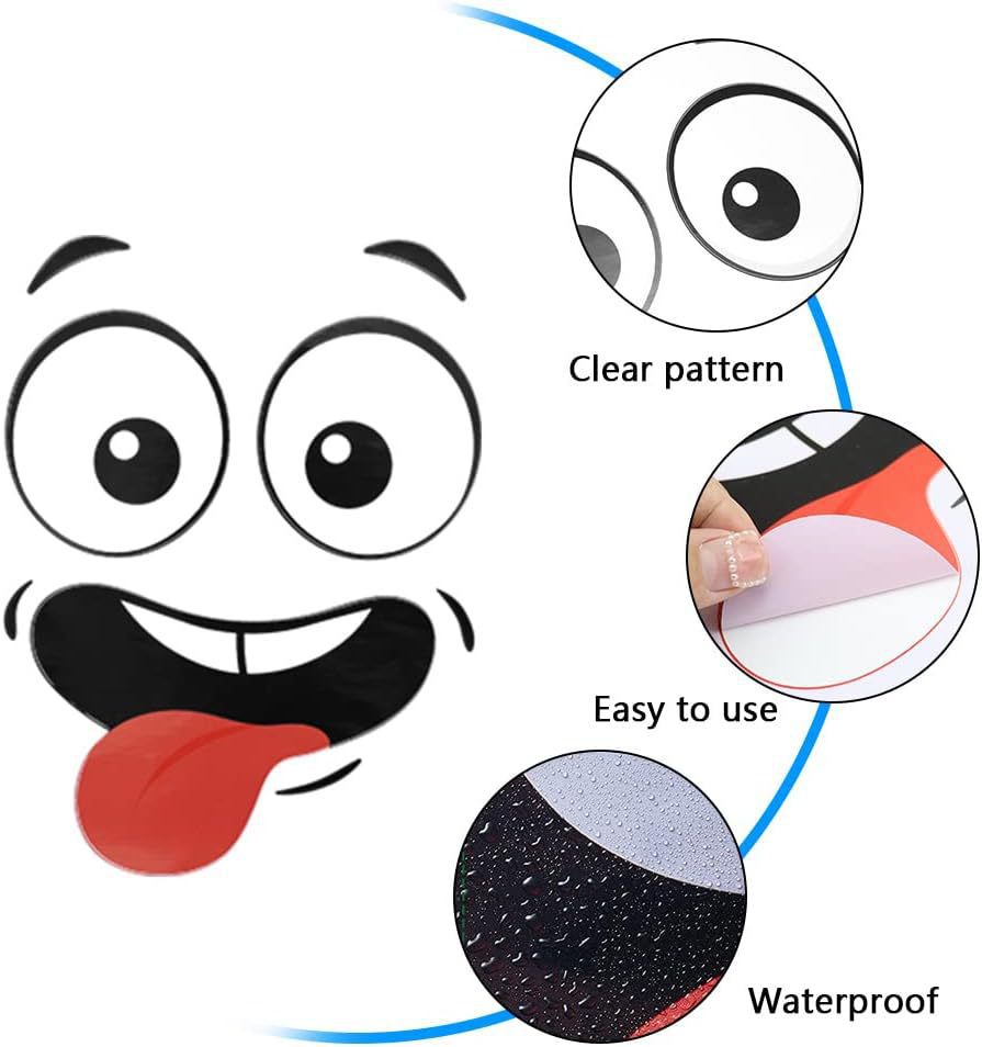 Smiley face autosticker voor raam en wanddecoratie_voghion.com
