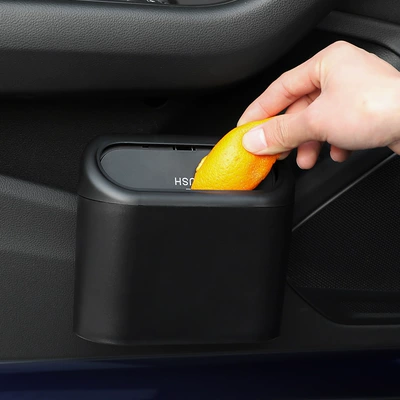 Cross-border mini car-mounted trash bin Car storage bag/box