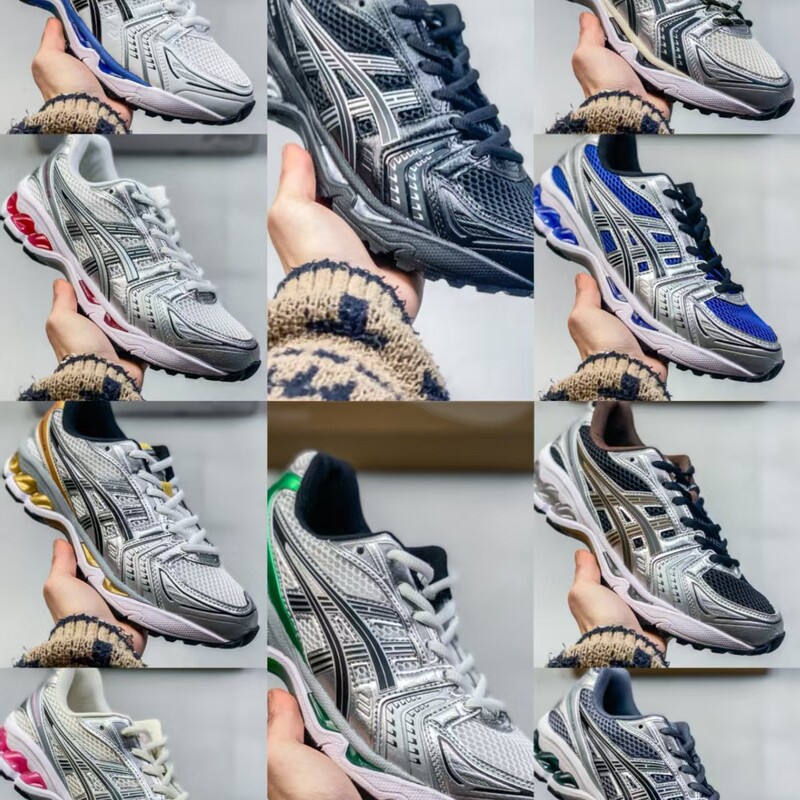 Company-Level Fashionable and Comfortable Gel-Kahano14 Men's and Women's Shoes Running Shoes Cushioning Wear-Resistant Practical Running Shoes