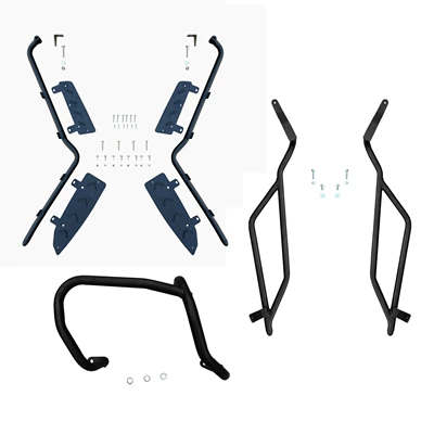 Applicable to Guangyang Rowing: Motorcycle bumper - frosted-black-spotlight-front-bumper-rear-bumper-exhaust-bar