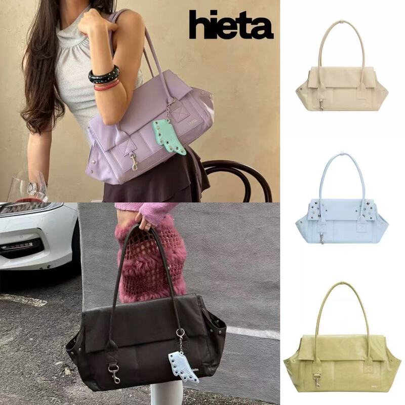 Hieta Korean Designer Niche Brand Flip-Top Shoulder Bag Underarm Tote Bag Hieta Korean Designer Niche Brand Flip-Top Shoulder Bag Underarm Tote Bag