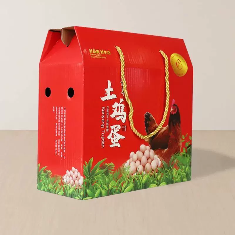 Картонная коробка для упаковки местных яиц вмещает 30-100 штук, готовая подарочная коробка для яиц из соломы, пустая коробка на 60 штук с ручкой.