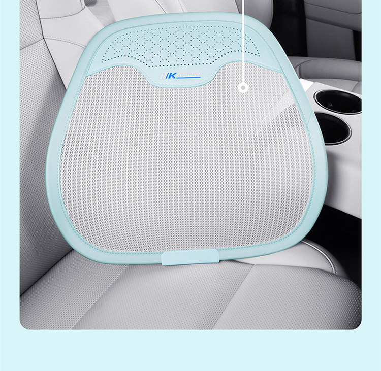 Car Lumbar Support Cushion, New Summer Ice Silk Breathable Backrest, a Must-Have for Long Drives