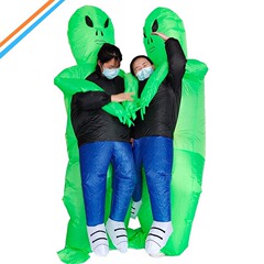 ハロウィン ゴースト抱きしめインフレータブルコスチューム ET小道具 パーティーパフォーマンス 面白い小道具コスチューム 宇宙人インフレータブルコスチューム