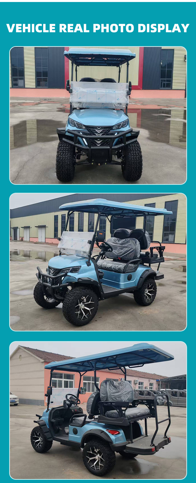 Customized Golf Carts for Foreign Trade, Factories, Hotels, Off-Road Areas, Tourist Attractions, and Off-Road Electric Golf Carts