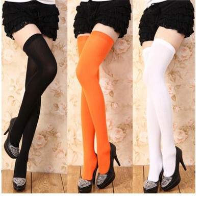 Sexy velvet over-the-knee socks Japanese thin solid color JK candy color slimming stockings learn stockings factory wholesale Sexy velvet over-the-knee socks Japanese thin solid color JK candy color slimming stockings learn stockings factory wholesale