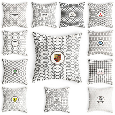 By Mr. Bao line automobile PU Cars by pillowcase club Leatherwear Pillowcase Office Cushion cover
