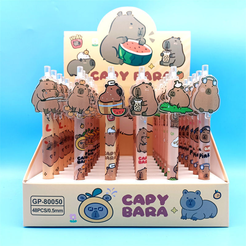 Caza de brujas cartón de dibujos animados K-POP bolígrafo neutro Lumi Zoey imagen de los estudiantes bolígrafo de escritura comercio exterior