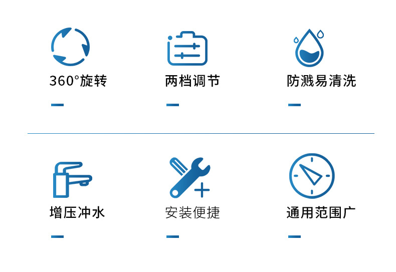 Cross-border in-stock pressurized soft foaming device, kitchen shower faucet, water-saving hose, shower head, anti-splash head Item Picture