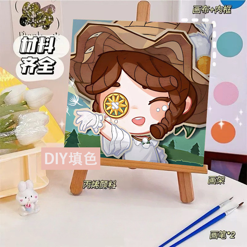 コナンデジタル油絵DIY手塗り怪盗キッドアニメアクリルメーカー卸売装飾画|undefined