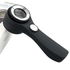 新品C-925充電タッチタッチルーペ合金手持ち高倍usbタッチスイッチledライト光学ガラス