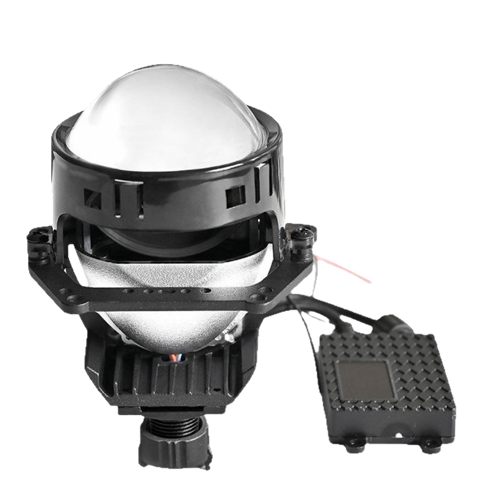 Nueva venta caliente PL7 lente de doble luz 3.0 lente de faro LED de automóvil super brillante condensador sin pérdida de luz de automóvil