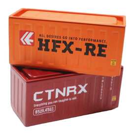 马口铁货柜形铁盒集装箱礼品盒包装盒和儿童拼图包装收纳盒货柜罐