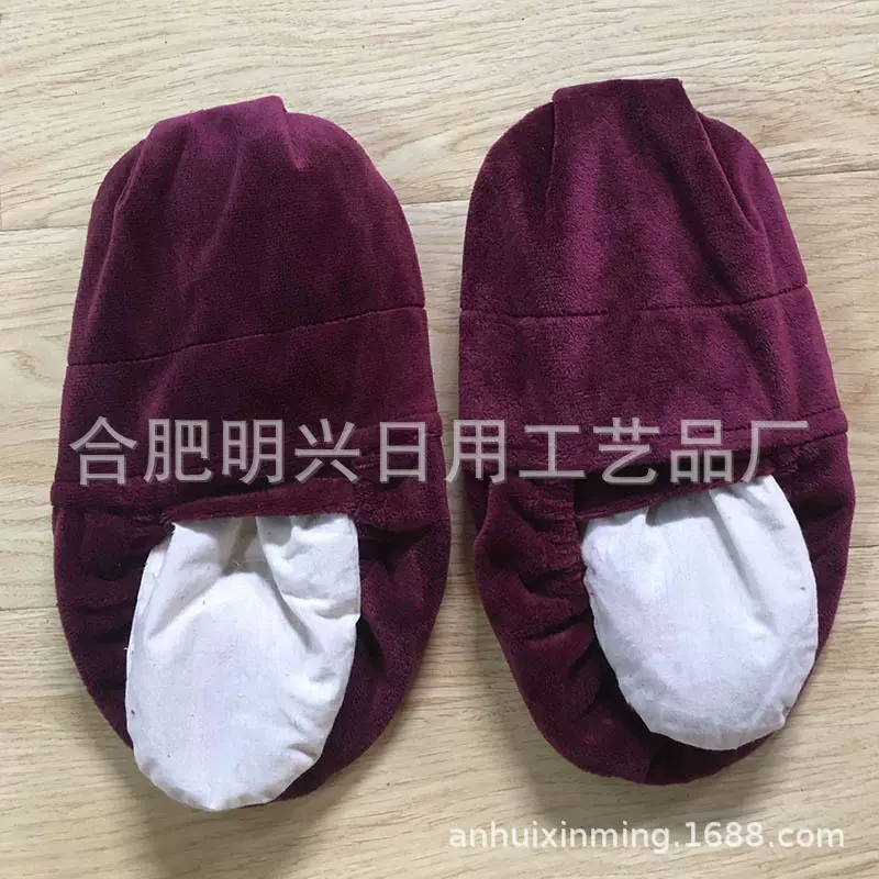 热销冷热敷脚套填充亚麻籽小麦荞麦电气石陶土粒薰衣草花超柔鞋