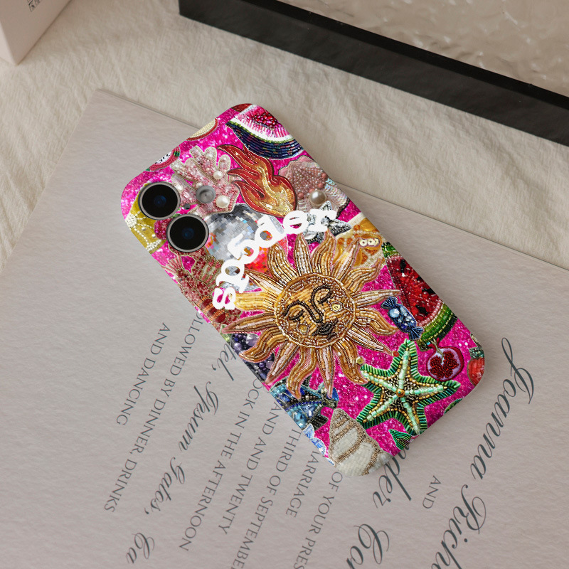 45g Weight iPhone Applicable Brands Phone Cases Classification tpu Material Sun Pattern Retro, Simple Style Style Tpu Sun Retro Simple Style Phone Cases Phone Accessories 4