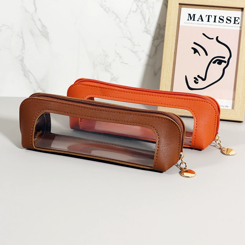 Кисть для макияжа сумка для хранения 2024 новый стиль путешествия портативная ручная прозрачная сумка для макияжа